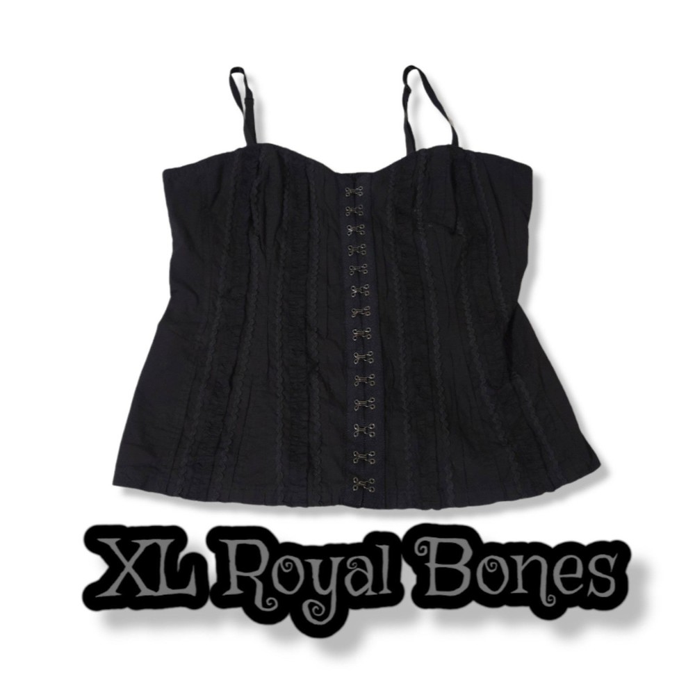 Vintage Royal bones Tripp nyc corset black XL